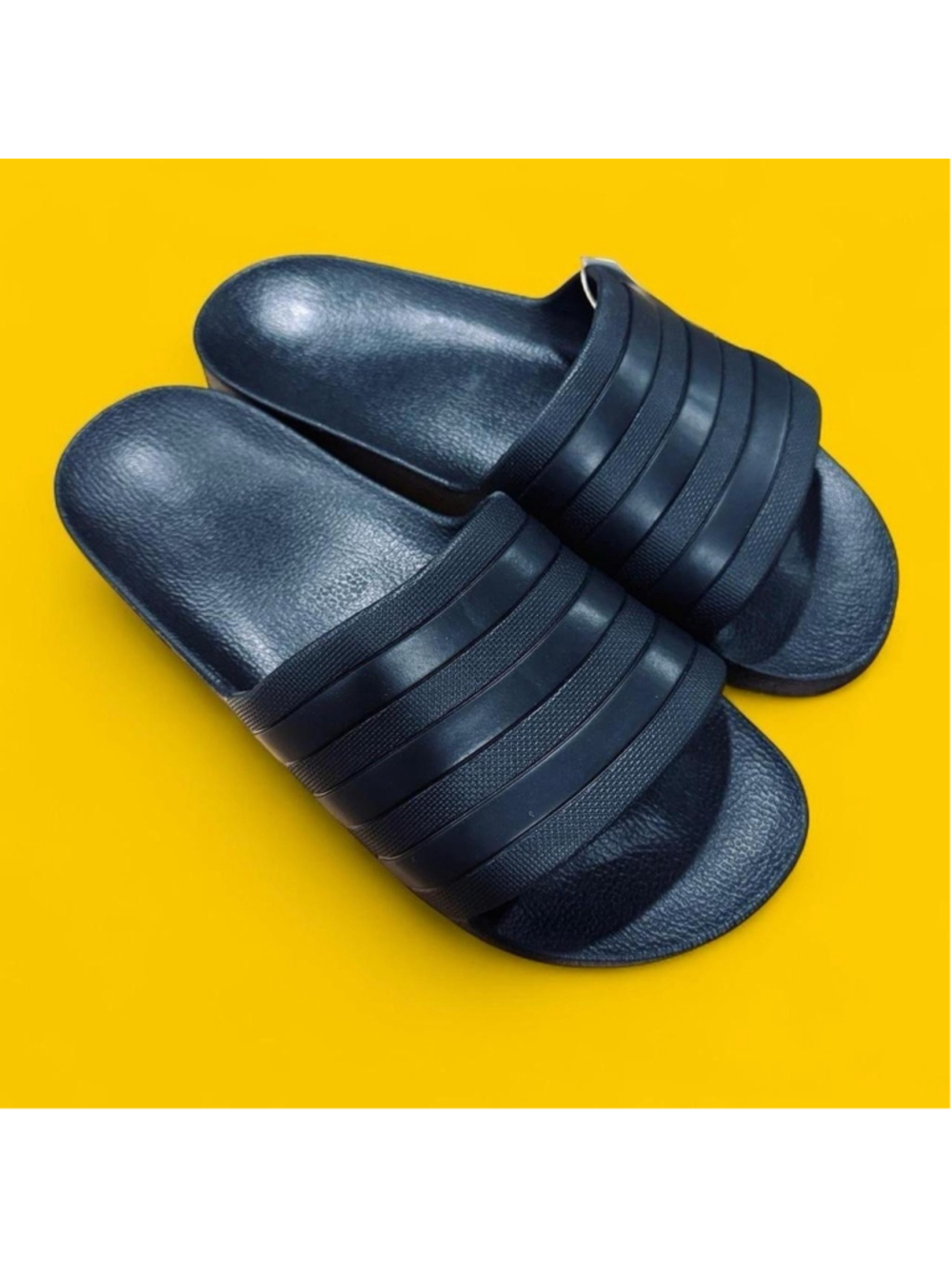 Adidas Adilette Aqua Black Slide Sandals Men’s 9 Women’s 10 New in Box